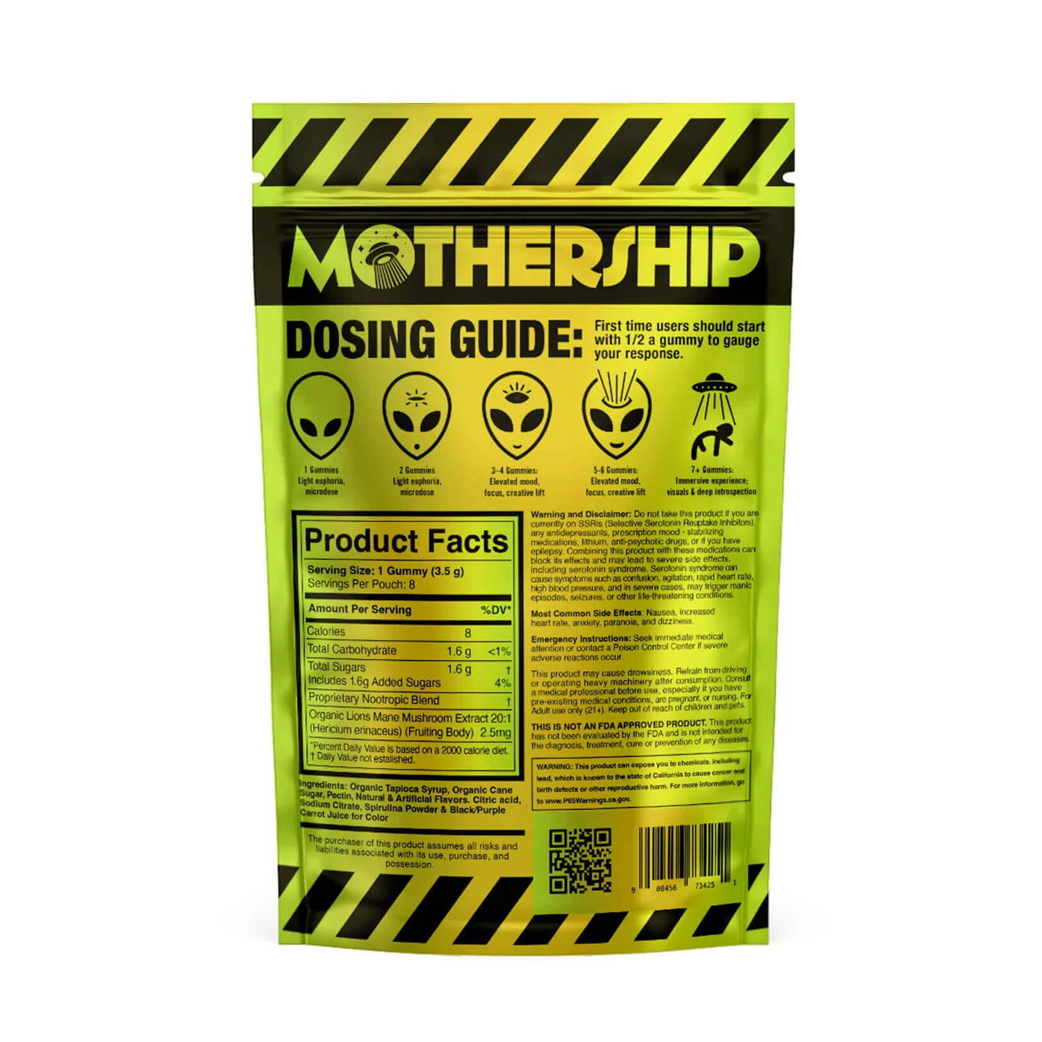 Mothership Mushroom Gummies - Tropical Fruit Flavor - Image 2